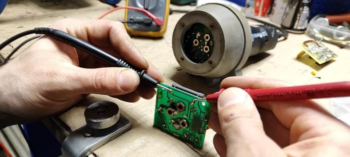 Тест конденсатора на сопротивление технического фена forsthoff