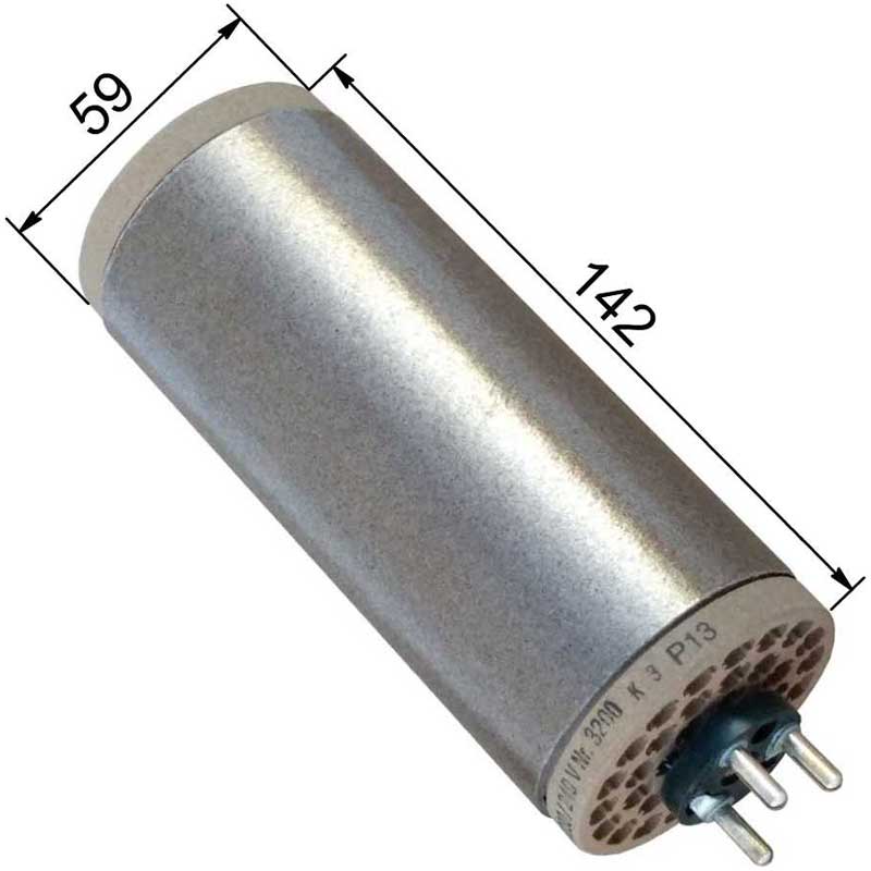 Диаметр и длина нагревательного элемента для нагревателей воздуха Forsthoff TYPE-7500