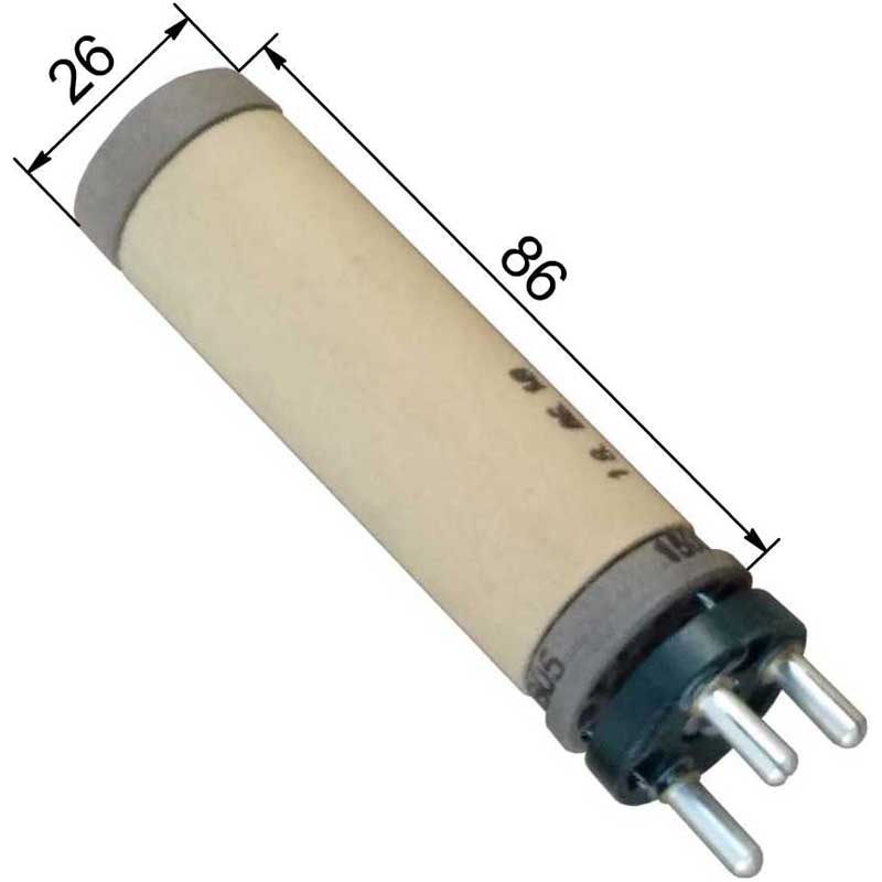 Длина и диаметр нагревательного элемента Quick-MINI Forsthoff