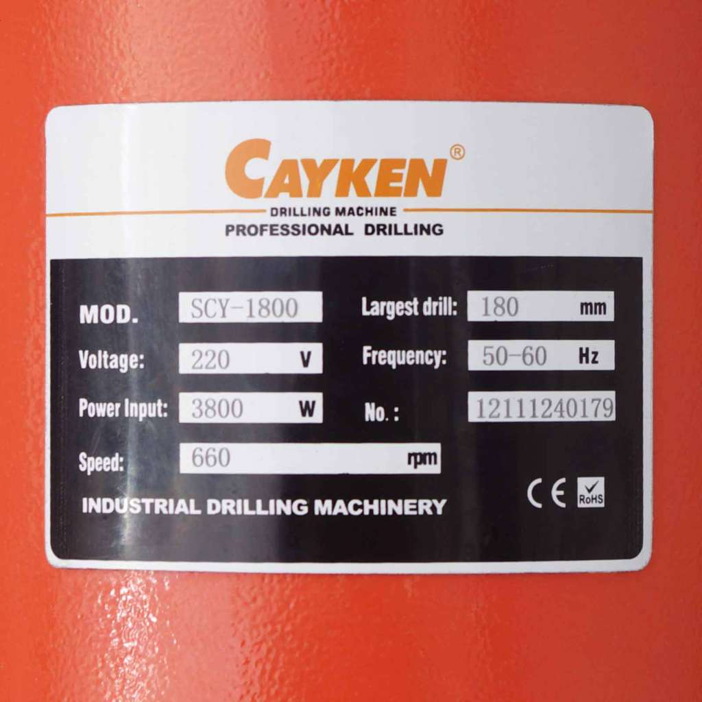 Характеристики установки CAYKEN SCY-1800
