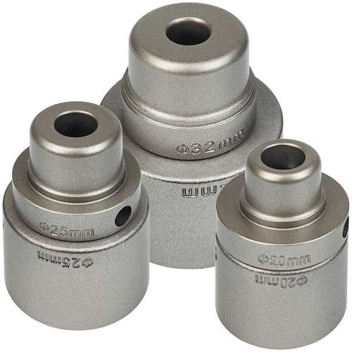 Парные насадки 20-25-32 мм серебристый тефлон ADR tools
