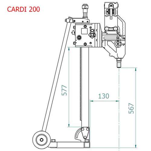 Характеристики алмазной установки CARDI 200