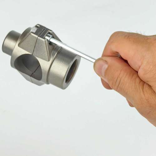 25 мм колодочная насадка серебристый тефлон - удержание на ключе